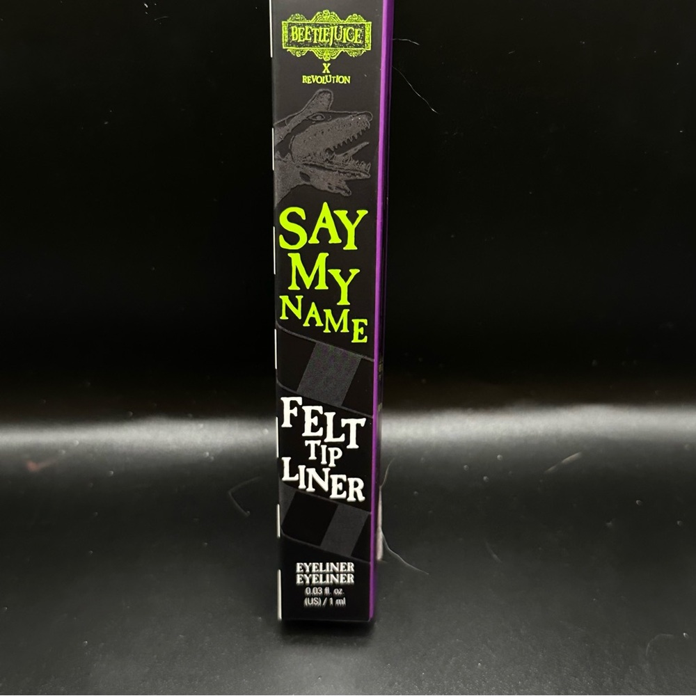 Beetlejuice x Revolution Say My Name Felt Tip Black Eye Liner NEW IN BOX